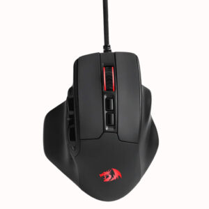 redragon m806 bullseye black rgb gaming mouse front.jpg