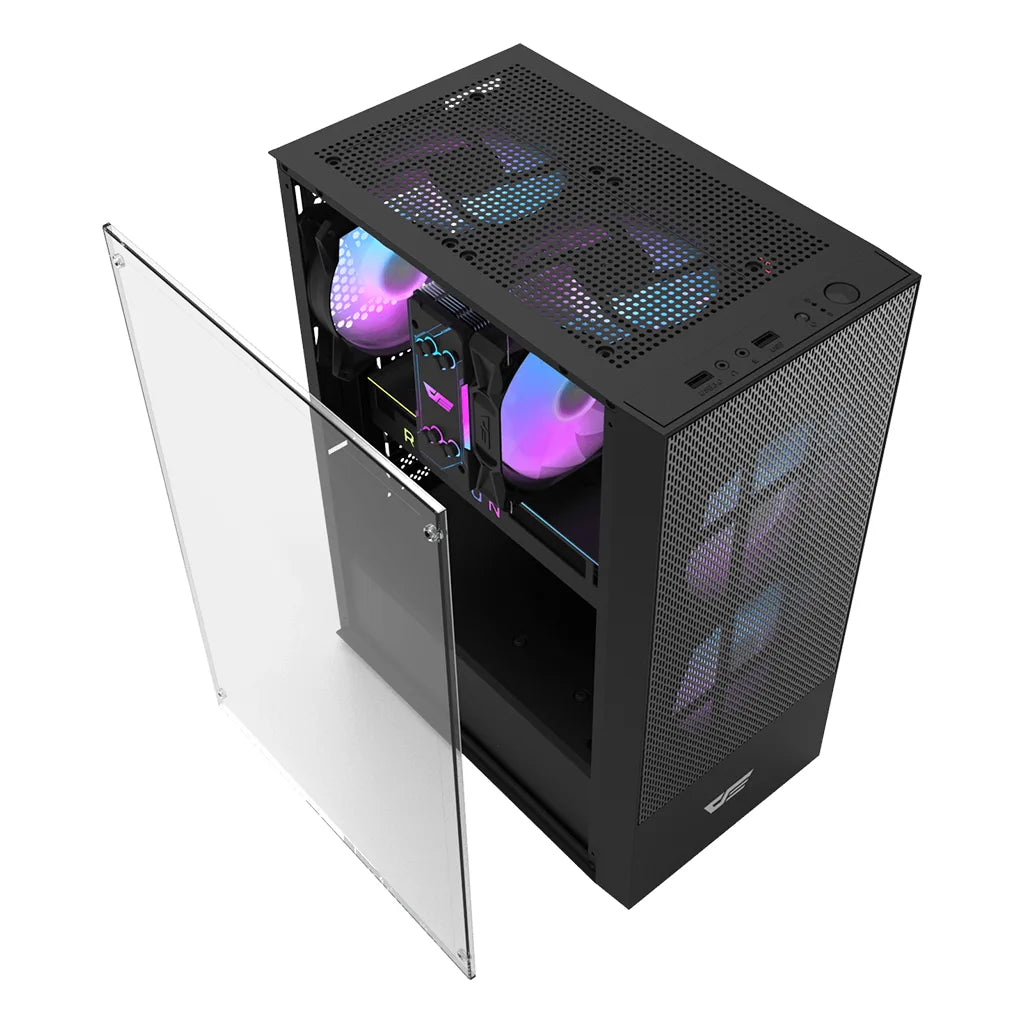 darkflash a290 black mid tower atx gaming pc case top view.jpg darkflash a290 black mid tower atx gaming pc case top view.jpg